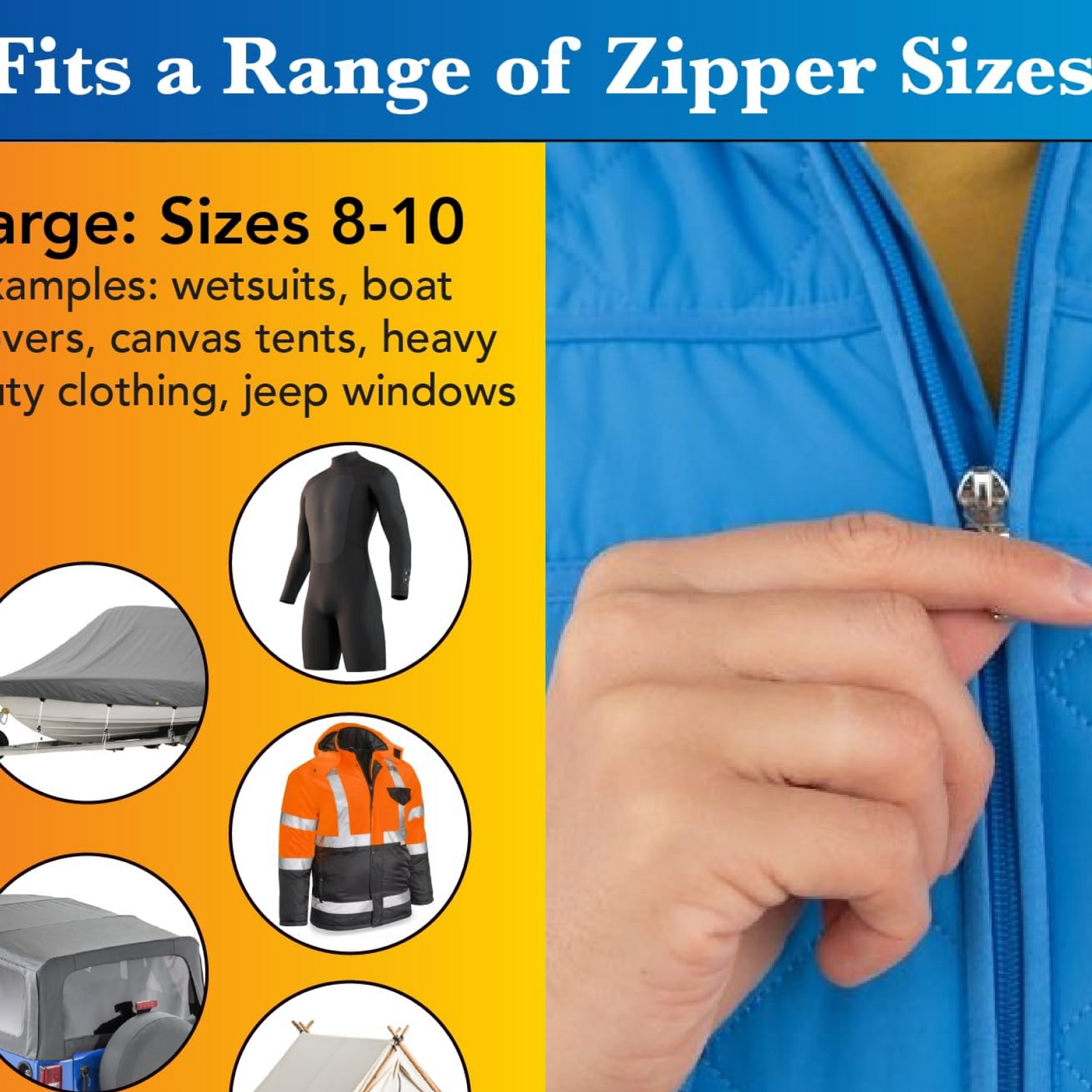 Portable Universal Detachable Zipper Slider (1 Pc / Big)