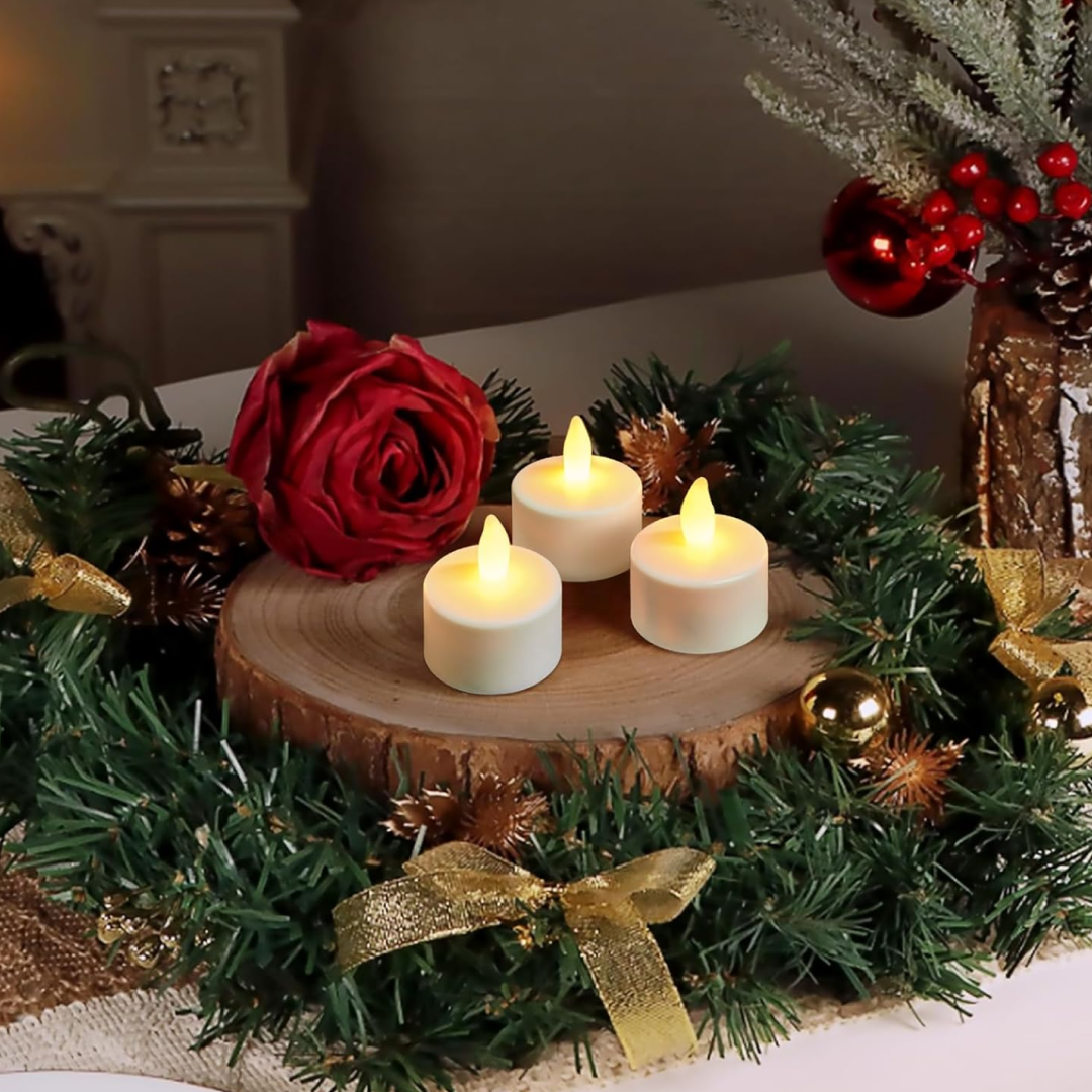 12 ફ્લેમલેસ ફ્લોટિંગ કેન્ડલ્સનો 6432 સેટ બેટરી ઓપરેટેડ ટી લાઈટ્સ ટીલાઈટ કેન્ડલ - ડેકોરેટિવ, વેડિંગ.( દિયા , દિવો , દિવા , દીપક , જ્યોતિ ,)