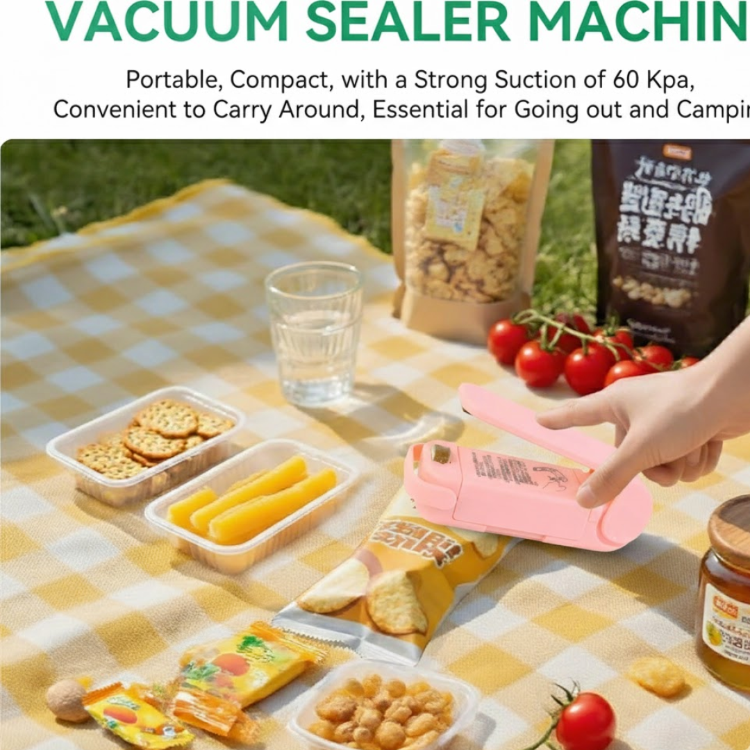 मिनी सीलिंग मशीन प्लास्टिक बैग सीलर पोर्टेबल मिनी सुपर सील पैकिंग प्लास्टिक बैग टूल सीलिंग मशीन हाथ से पकड़ने वाली हीट (1 पीस)