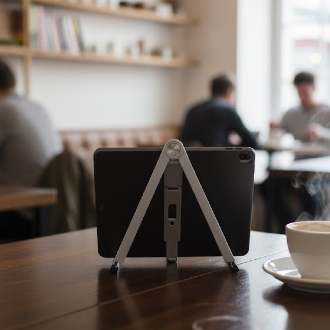 Slim Tablet Mobile Stand Adjustable Foldable Tablet Stand Scaffold (1 Pc)