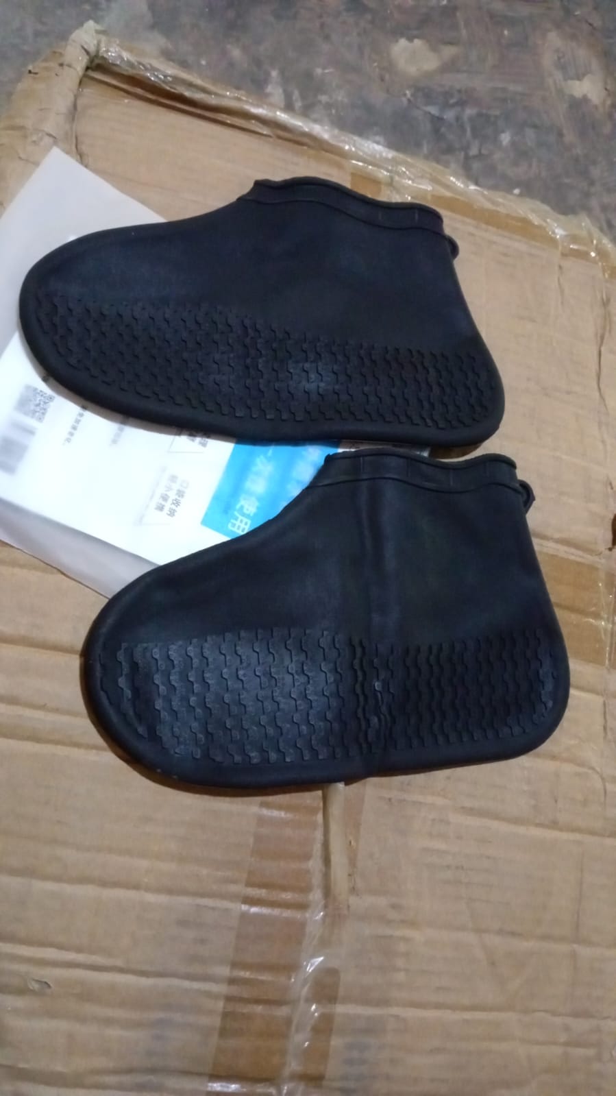 Silicone shoe cover displayed from side angle