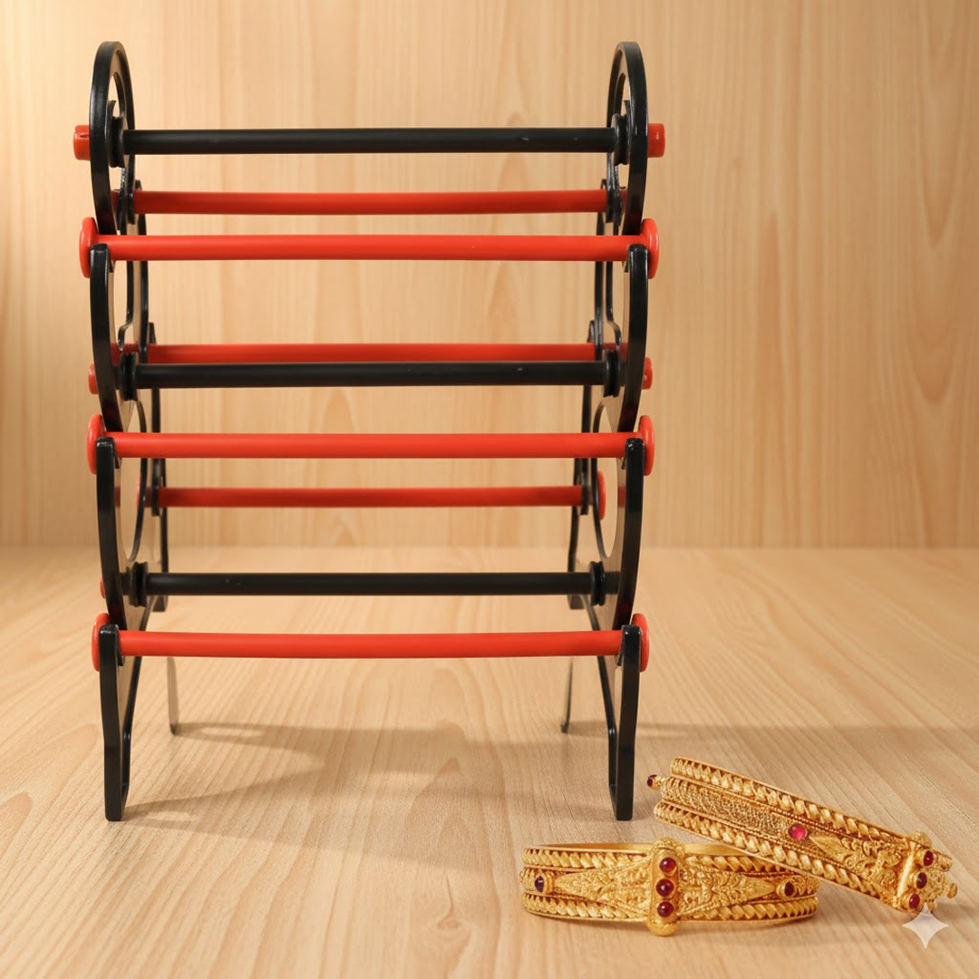 चूड़ी स्टैंड 3 स्टेप चूड़ी स्टोरेज ऑर्गनाइज़र डिस्प्ले और घर के लिए उपयुक्त