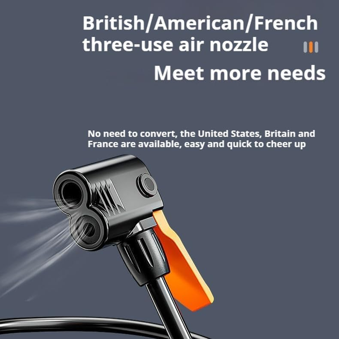 बाइक और कार के लिए मिनी फुट पंप इन्फ्लेटर