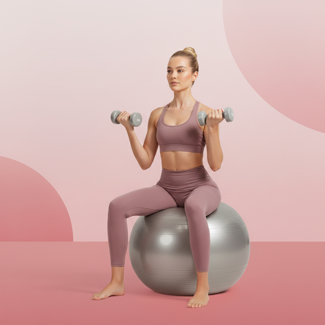 Heavy Duty Gym Ball Non-Slip Stability Ball with Foot Pump for Total Body Fitness (Copy)