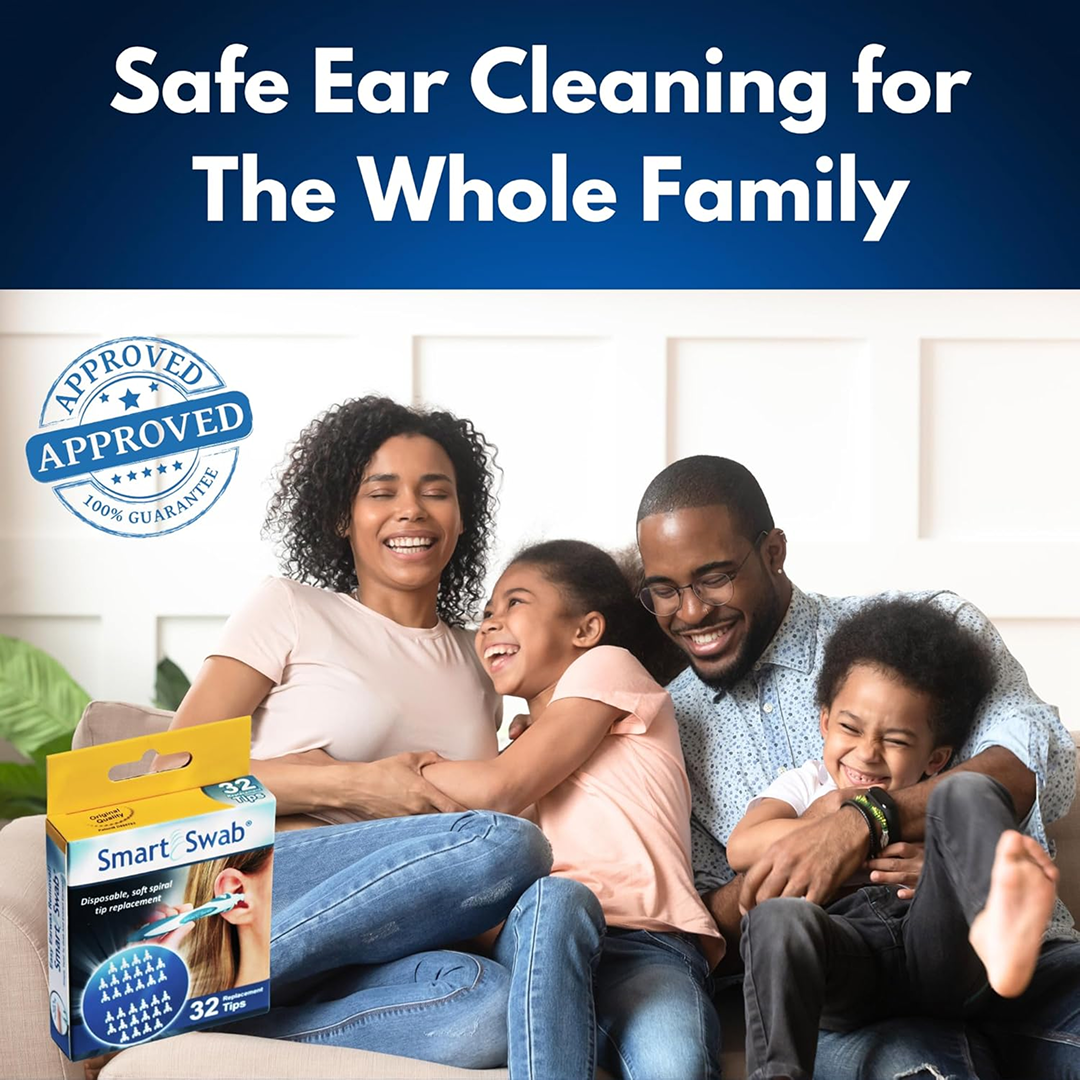 Smart Swab Silicone Easy Earwax Removal with 16 Replacement Disposable Soft Tips / Ear Wax