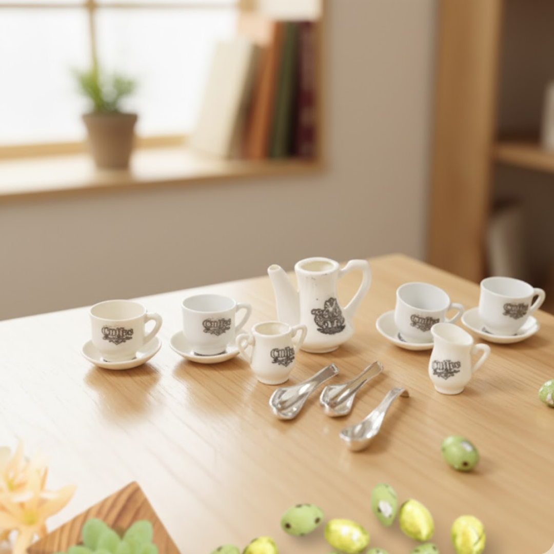 टिकल्स चाय खिलौना सेट | कॉफी रसोई प्लास्टिक सेट खिलौना बच्चों, लड़कों और लड़कियों के लिए (15 पीस)