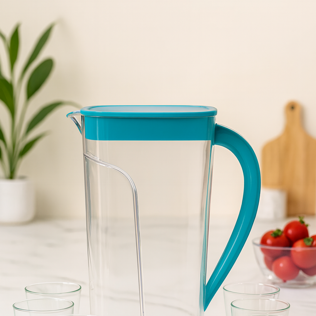 Supermom Plastic Marina Jug with 6 Glass Set