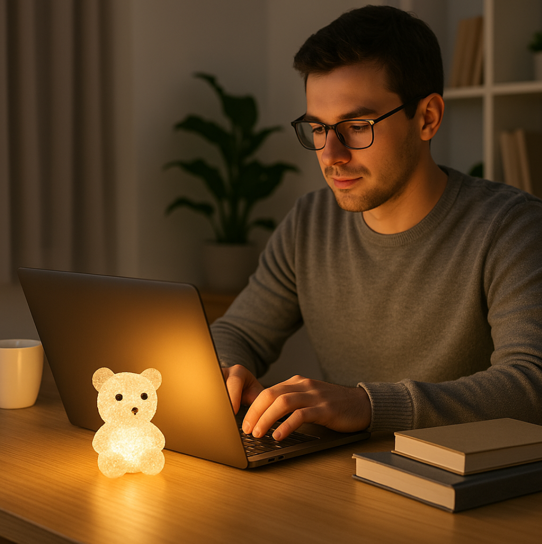 cartoon animal LED decor