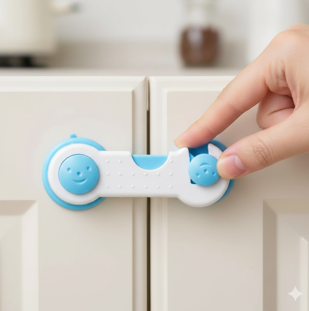 Child Safety lock Proofing for Cabinet Toilet Seat Fridge Door Drawers ( 1 pc)