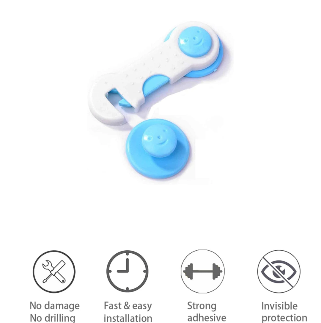 Child Safety lock Proofing for Cabinet Toilet Seat Fridge Door Drawers ( 1 pc)