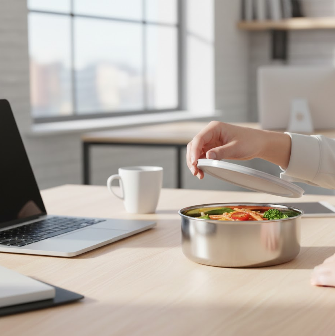 Stainless Steel Food Storage Airtight & Leak Proof Lunch Box