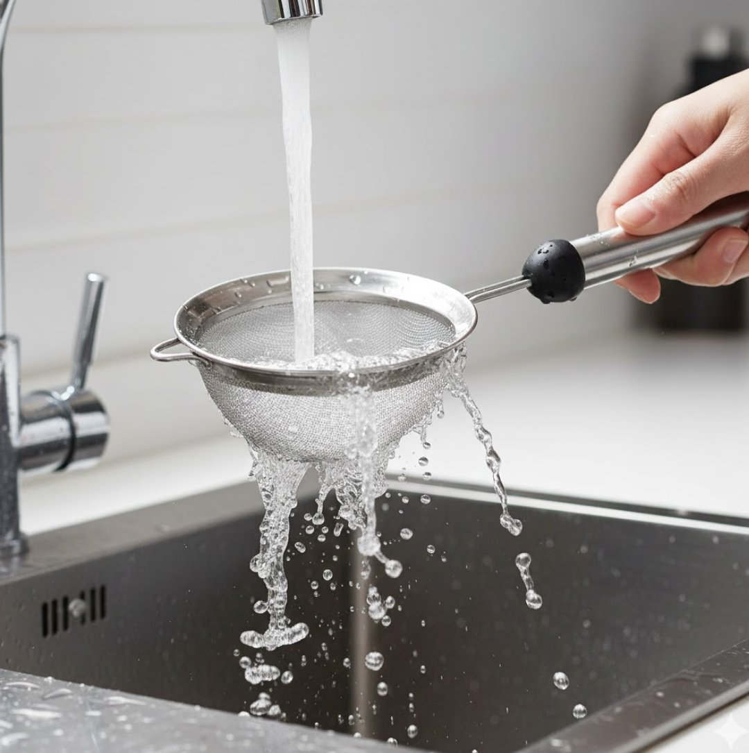 2960 સ્ટેનલેસ સ્ટીલ સૂપ જ્યુસ / ટી સ્ટ્રેનર