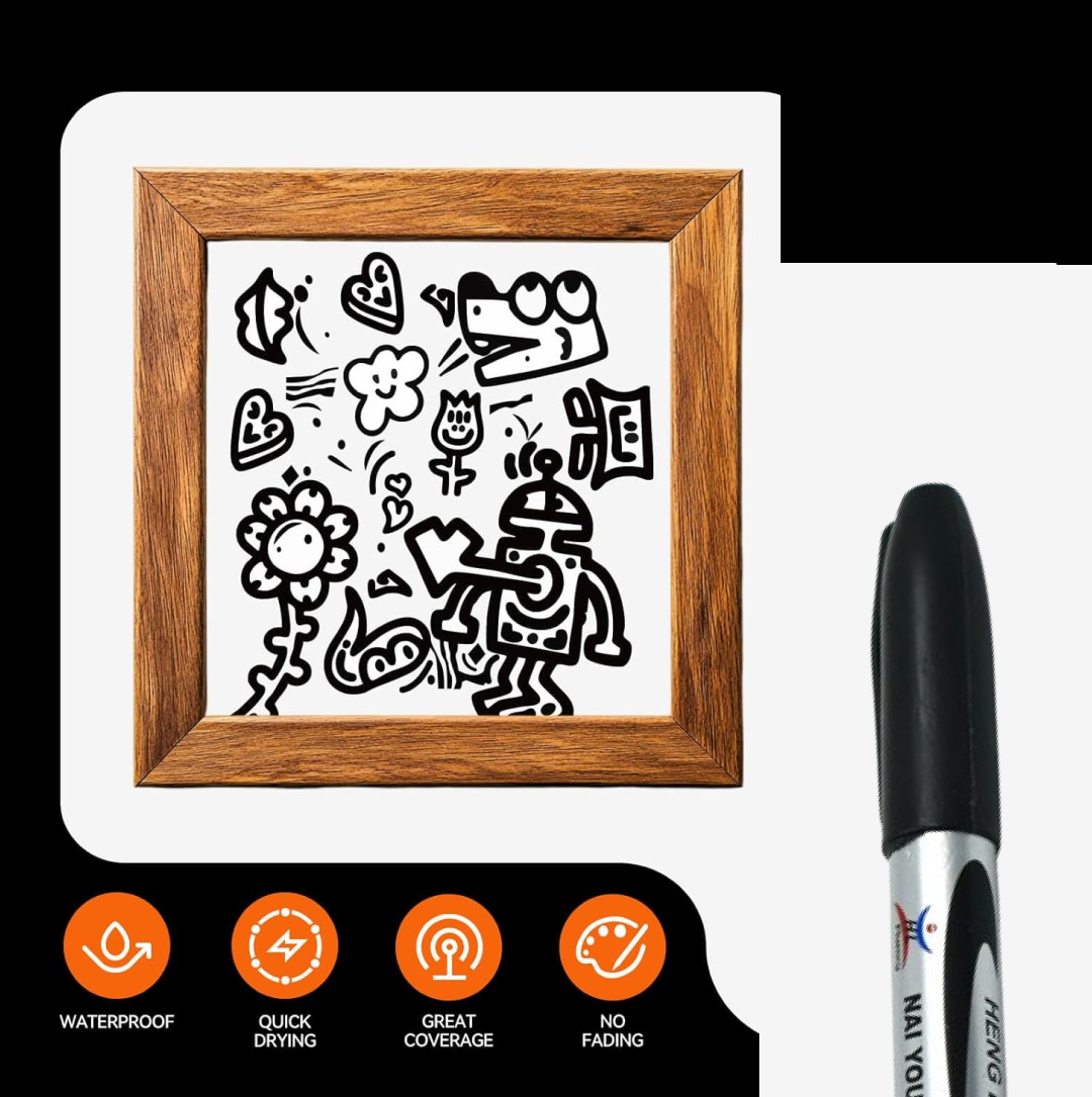 10 Pc Permanent Black Marker