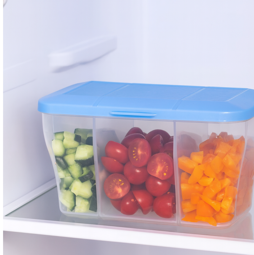Plastic Square Storage Organiser Container (750ML Capacity)