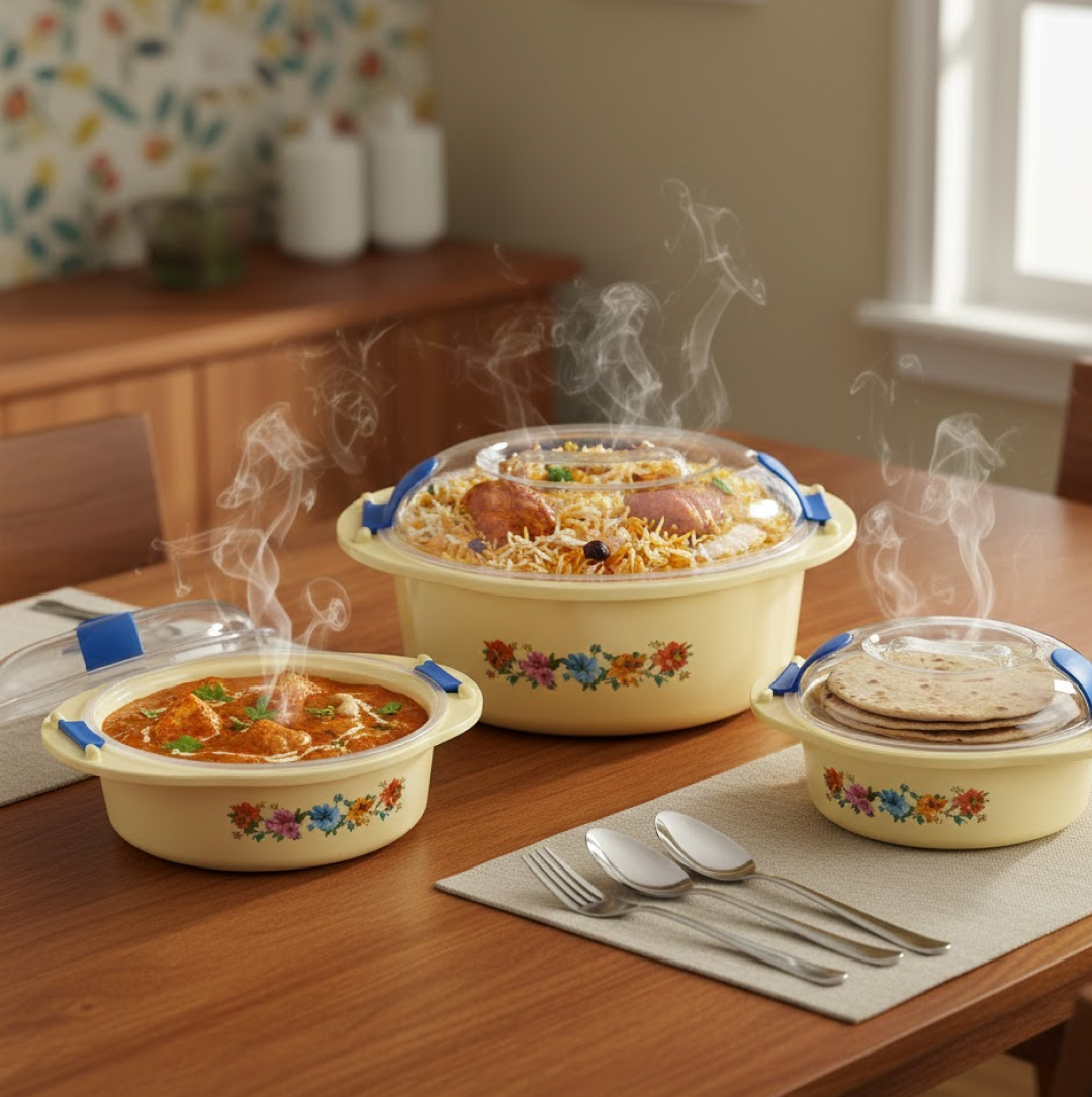 Hot N Fresh Insulated Plastic Casserole Gift Set (3 Pieces)