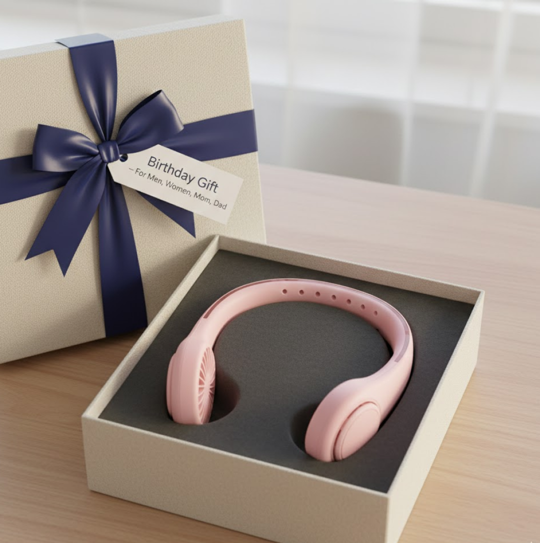 Portable Neck Fan: Holiday Hands Free Bladeless Neck Fan