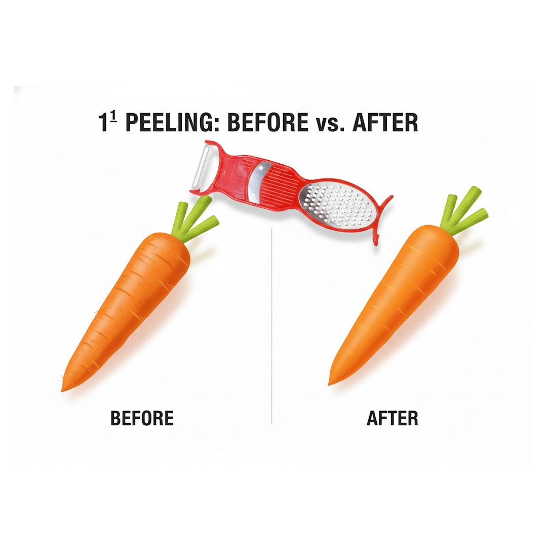 4 in 1 Multi Purpose Vegetable Peeler / Slicer / Grater / Cutter