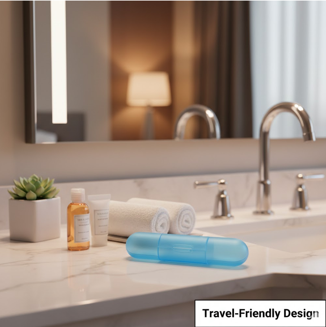 Plastic Hygienic Toothbrush Travel Portable Case