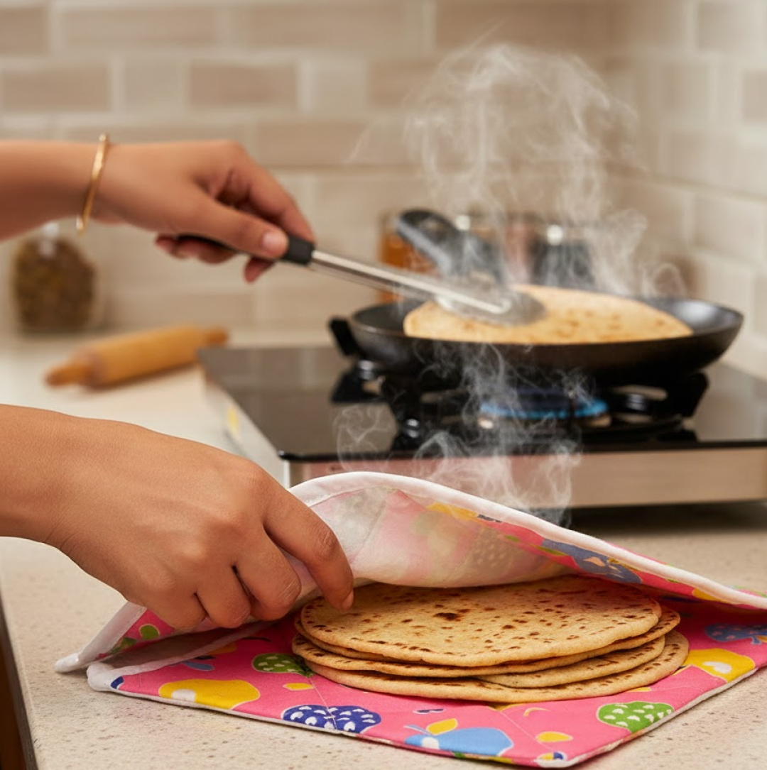 Usage instructions for roti cover
