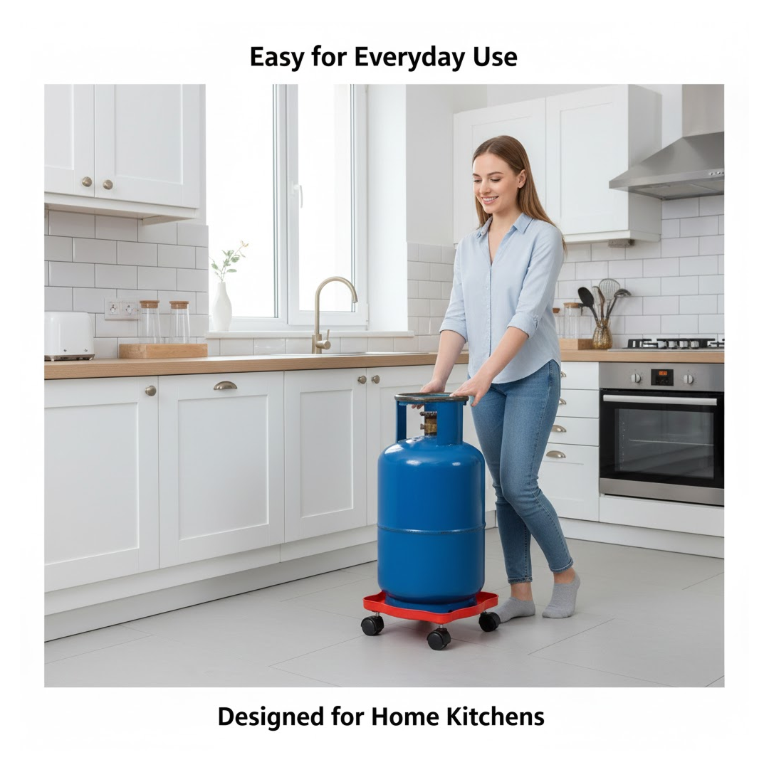 Square Plastic Gas Cylinder Trolley