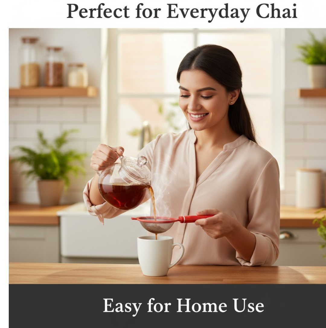 Plastic Tea Strainer Sieve (Chai Chalni)