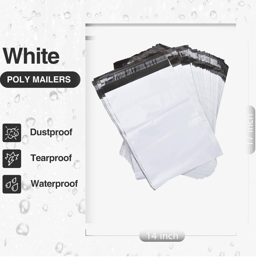 Close-up of tamper proof courier bag seal