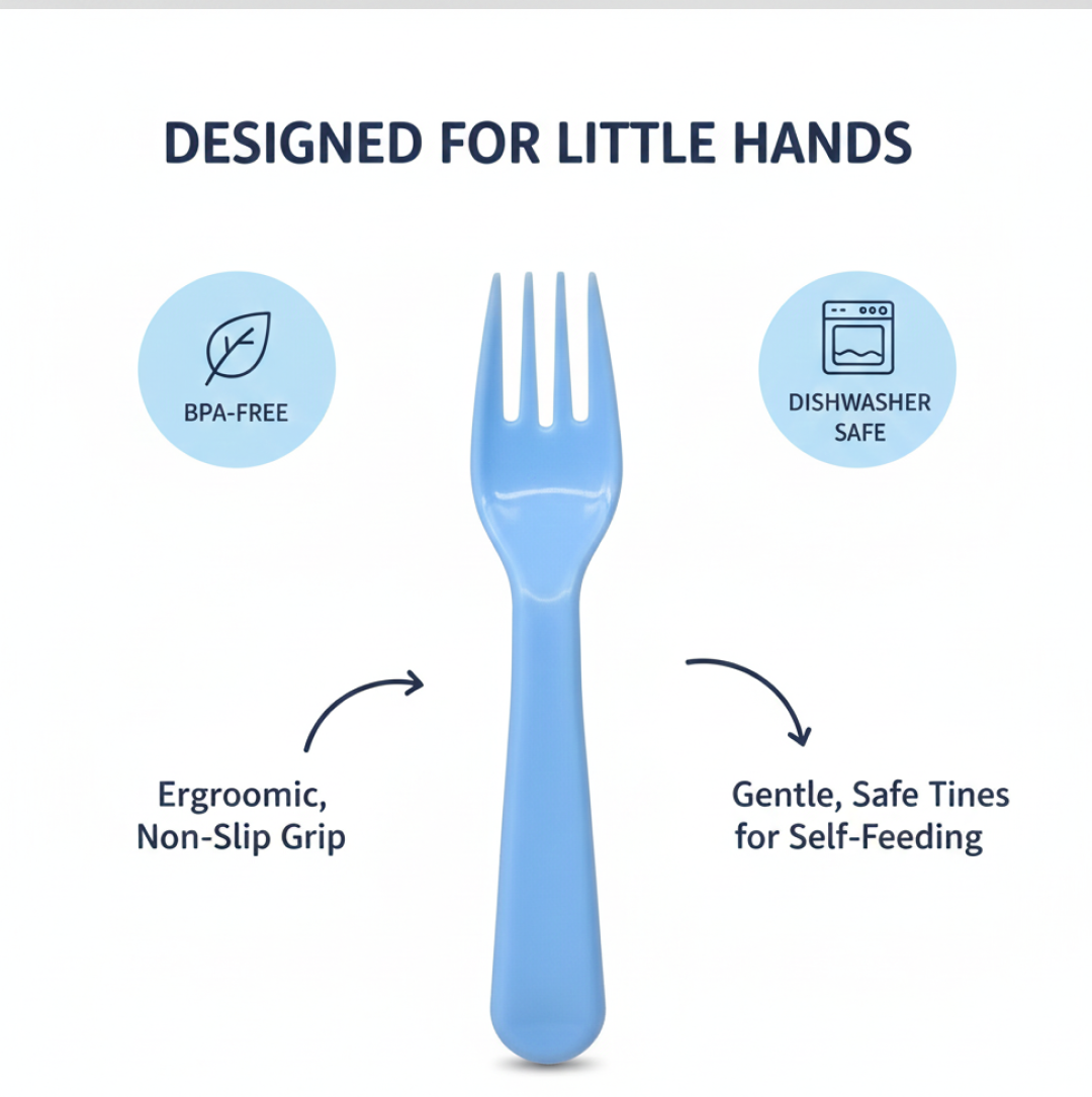 Reusable Heavy Weight Plastic Forks Serving Fork Set for Kitchen Travel Home 5 Pc