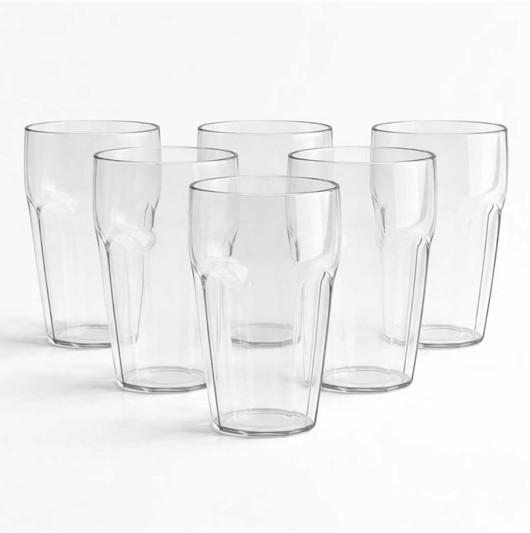 Supermom Transparent Smoothy Glass Set (Approx 300ML / 6 Pc)
