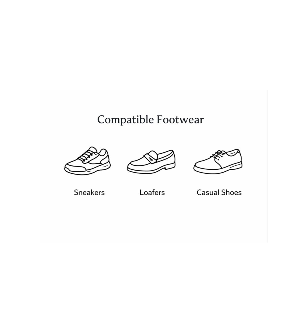 No-Show Liner Socks with Anti-Slip Heel Grip (1 Pair)