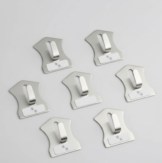 18-Piece Stainless Steel Wall Hooks: Organize Your Home Effortlessly