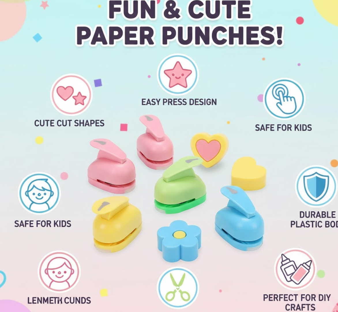 Decorative Kids Paper Craft Punches