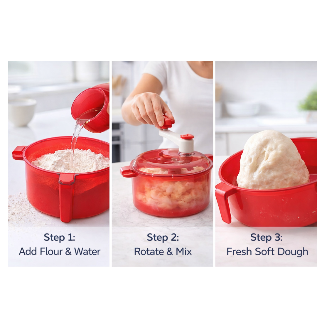 Measuring cups included with Dough Maker Machine