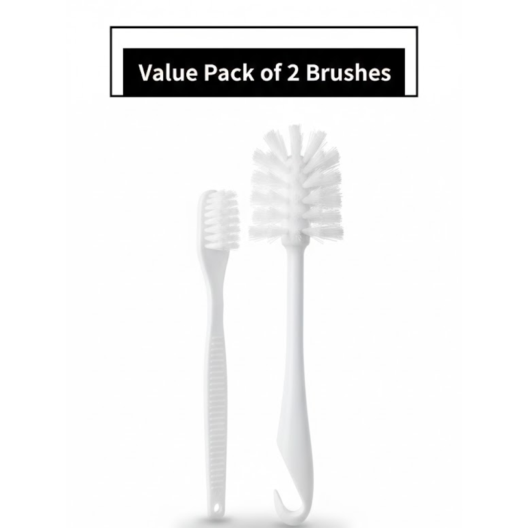 Close-up of brush bristles