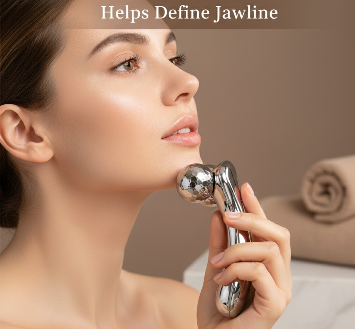 Handheld 3D Roller Face and Body Massager