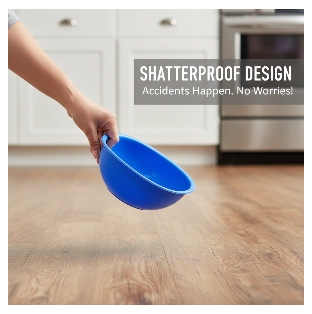 BPA Free Plastic Bowl Set for Cereal Salad Rice Soup Pasta Snack 3 Pc