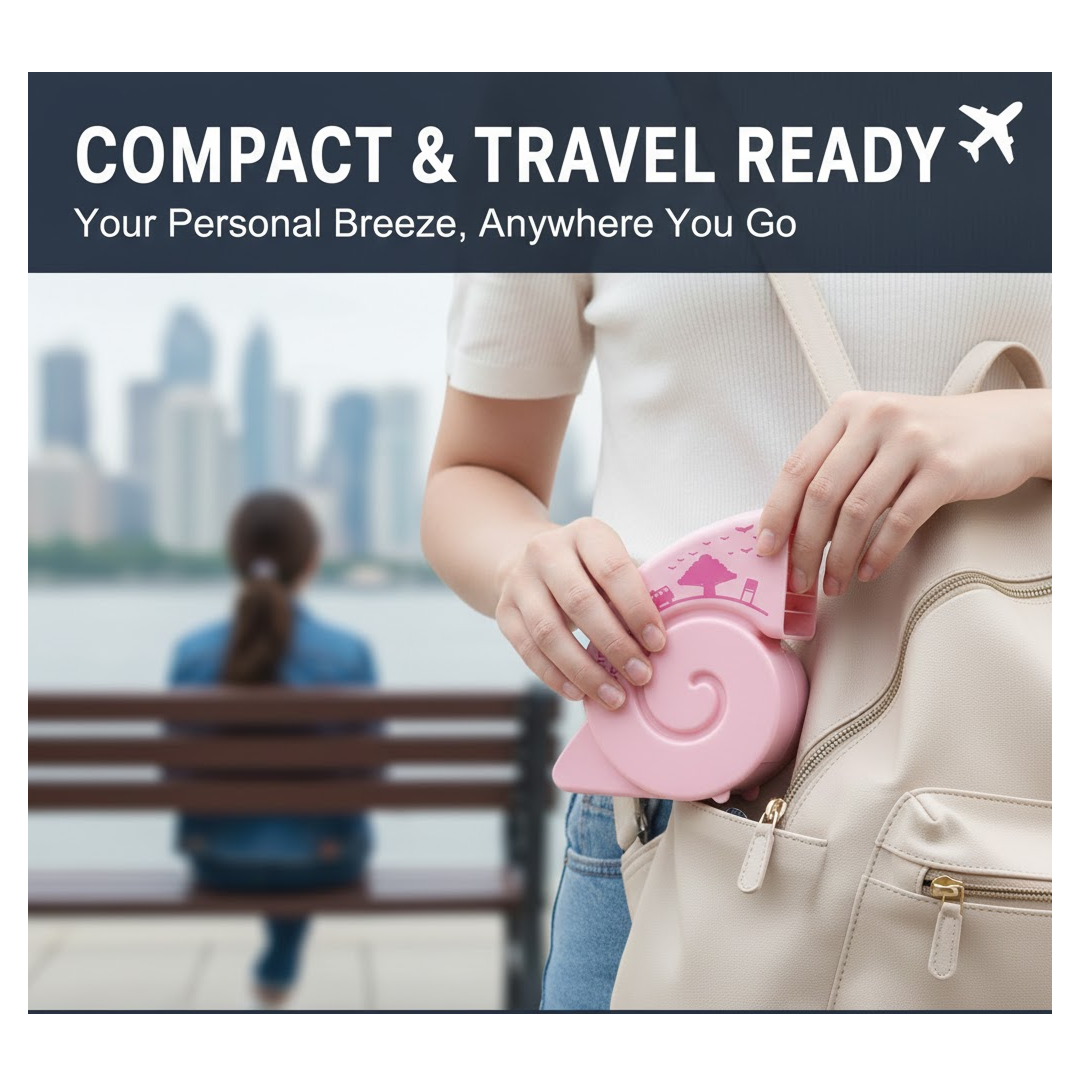 Cute USB Mini Fan: Bright, Quiet & Portable for Your Desk (Battery Not Included)