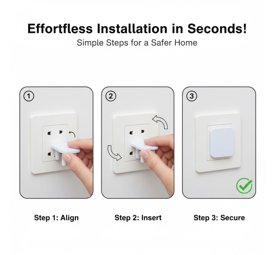 Safety Cover Guards for Electric Socket Plug (Big)