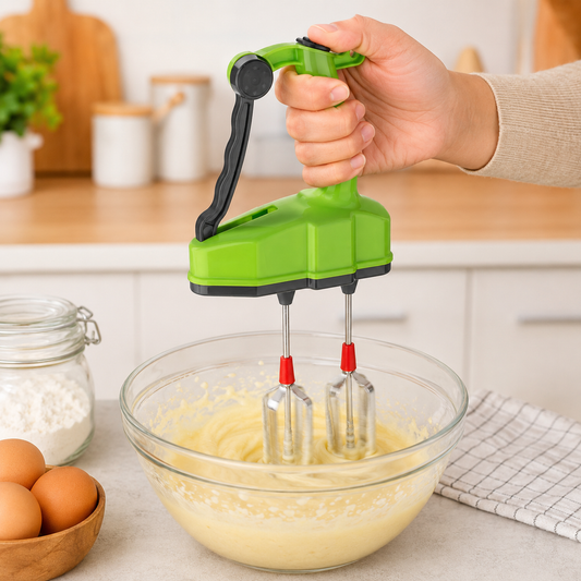Hand Blender – Power-Free Jumbo Stainless Steel | Quickslice