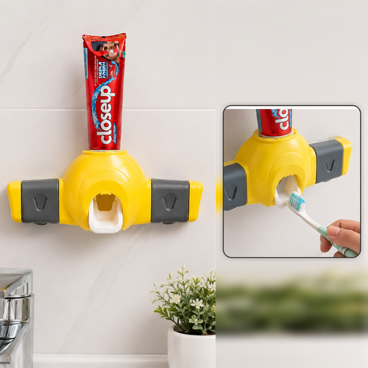 Automatic Toothpaste Dispenser – Wall Mount & Toothbrush Holder | BrushedUp