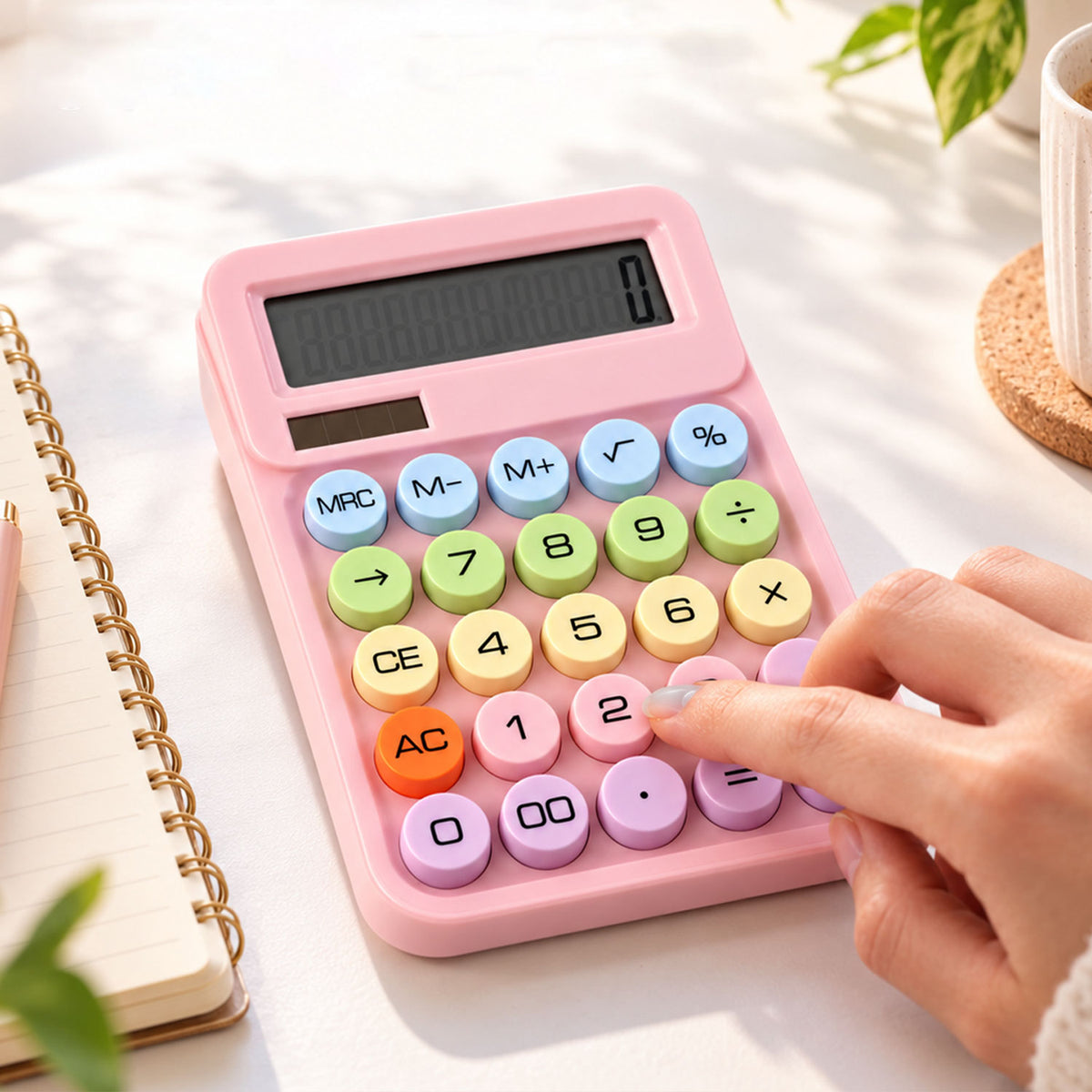 Mechanical switch desktop calculator - main display
