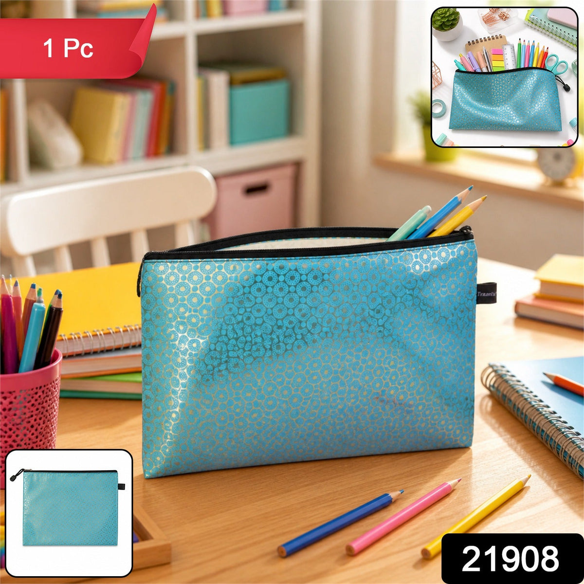 Spacious and stylish stationery pencil case for children