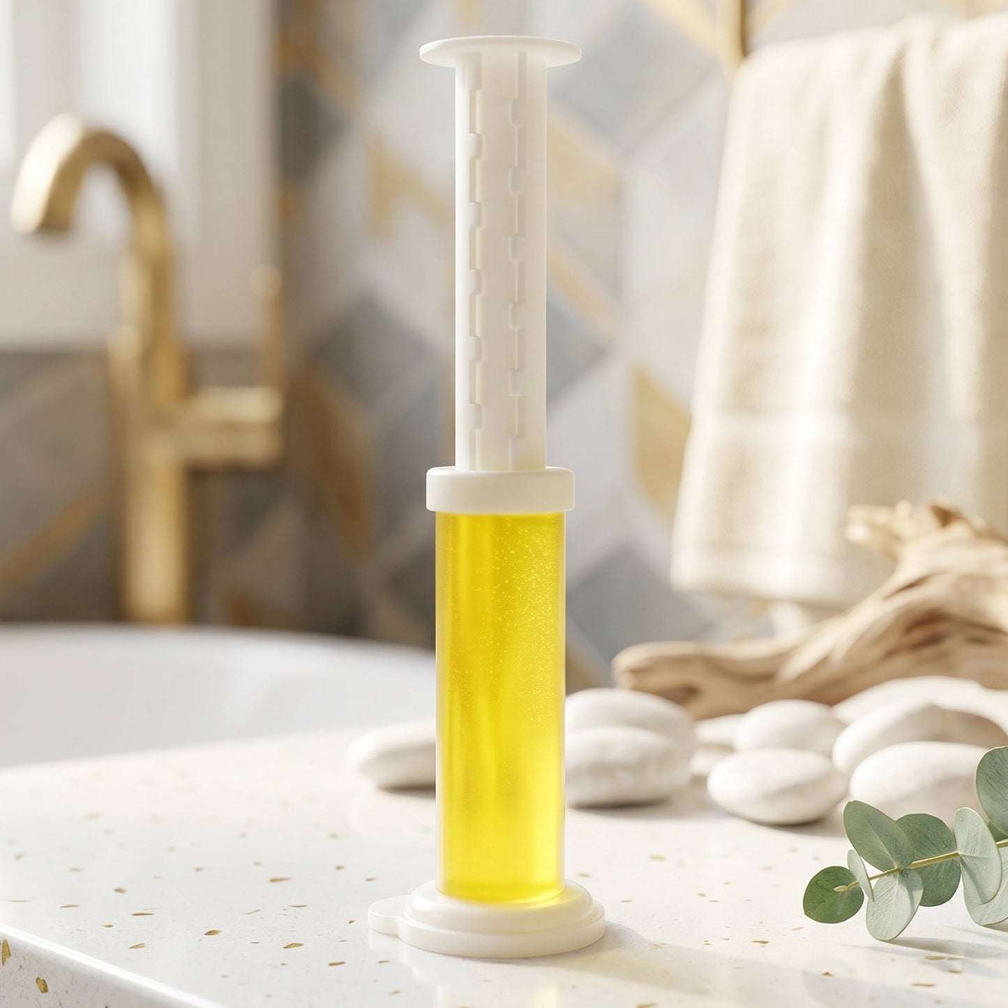 Toilet Gel Cleaner Long-Lasting Flower-Shaped Bowl Cleaner for Fresh Bathroom (1 Pc)