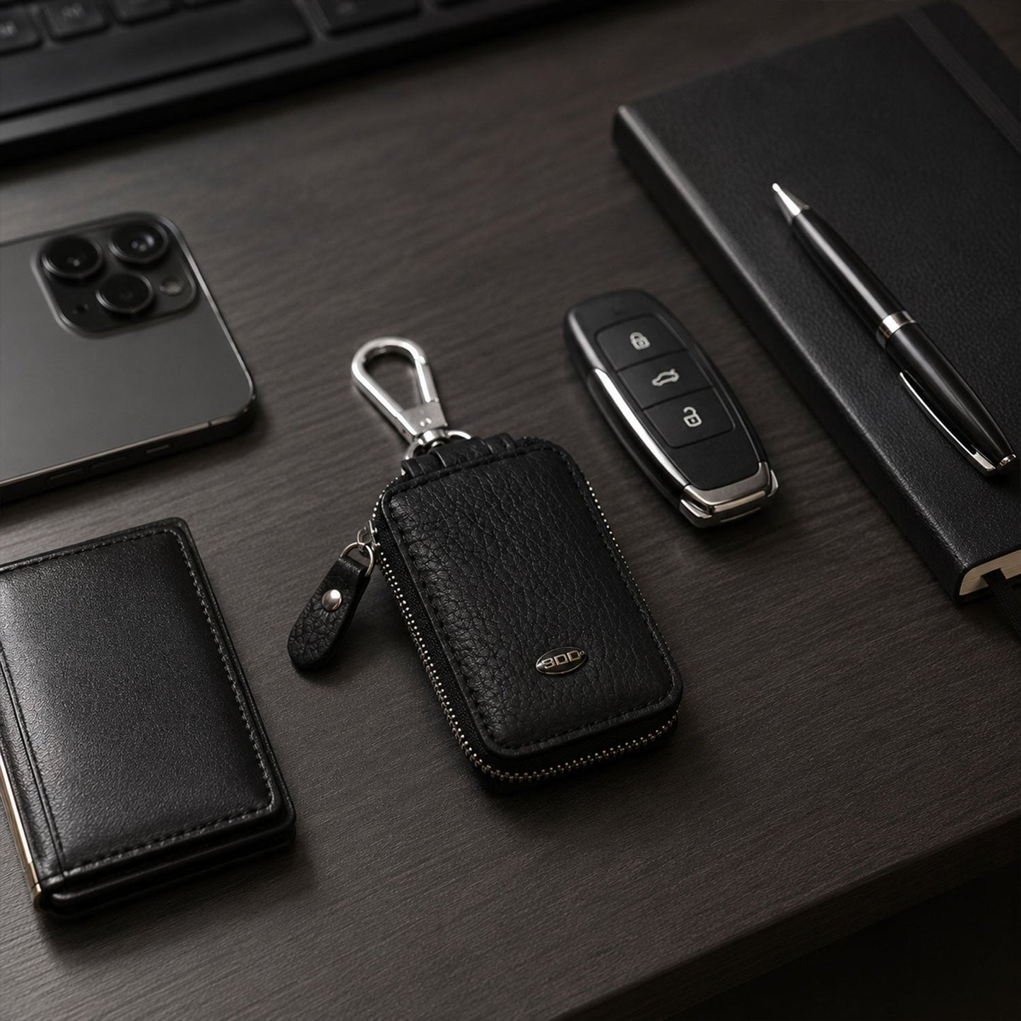 21979 leather car key case no sku