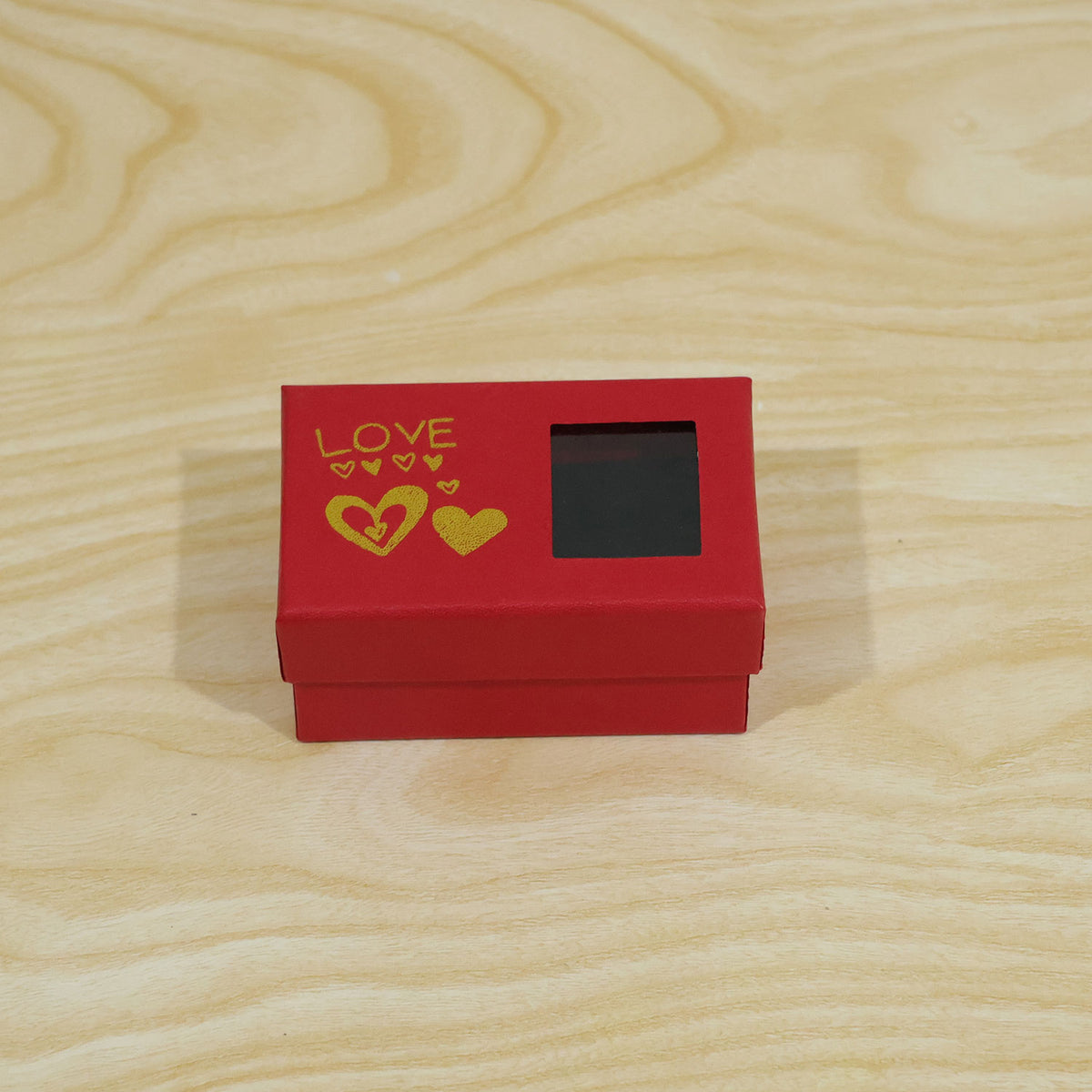 Red rose jewellery gift box - actual product