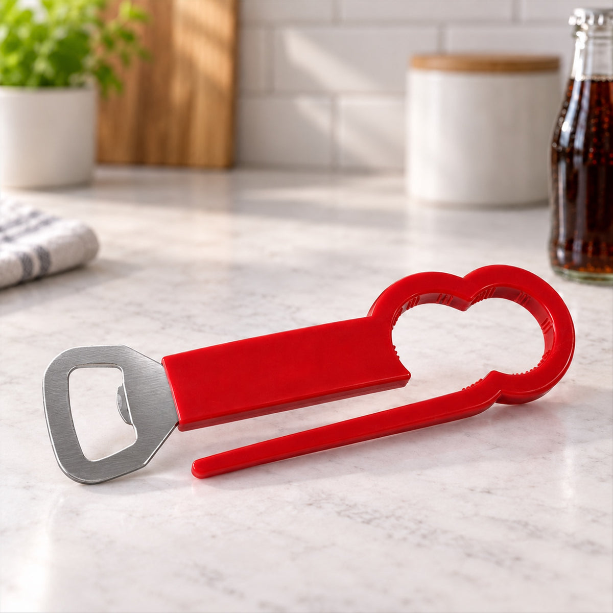 3 in 1 bottle cap opener - counter display