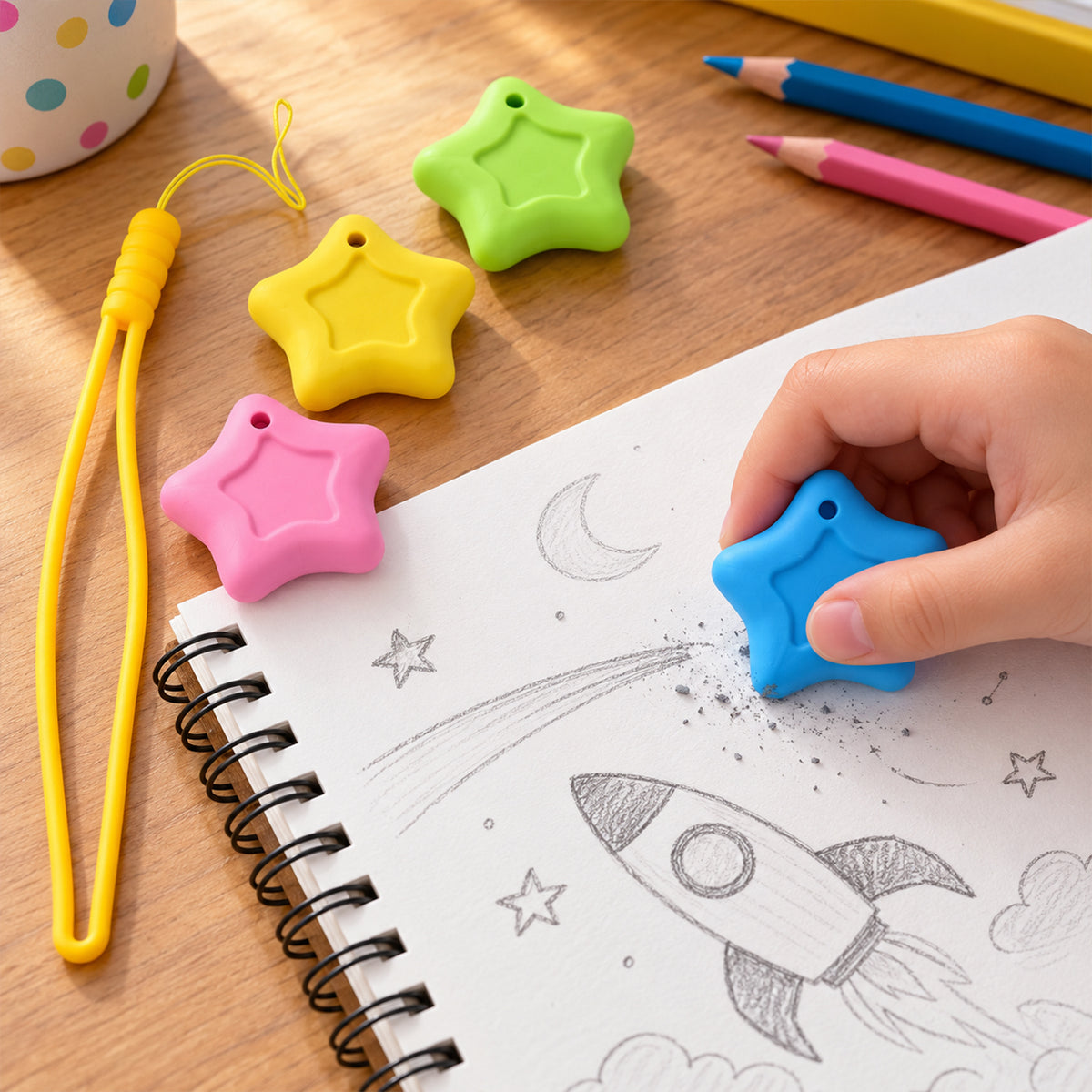 Four Piece Star Stationery Set