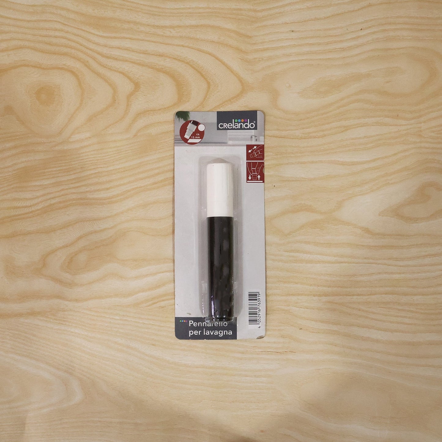 Black Chalk Marker Pen Liquid Erasable for Chalkboard Glass Window Menu (1 Pc)