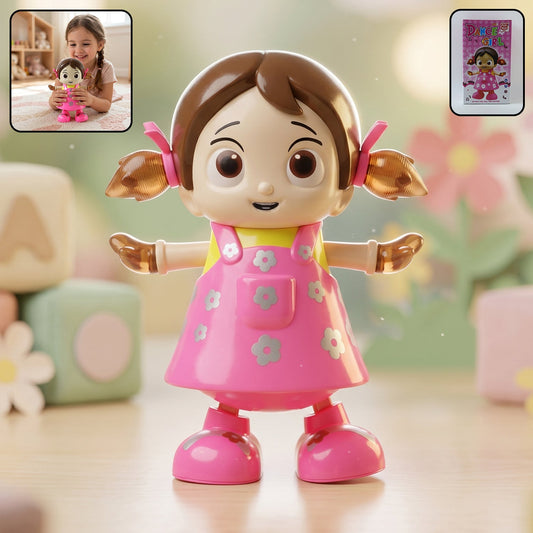 Dancing girl musical light toy