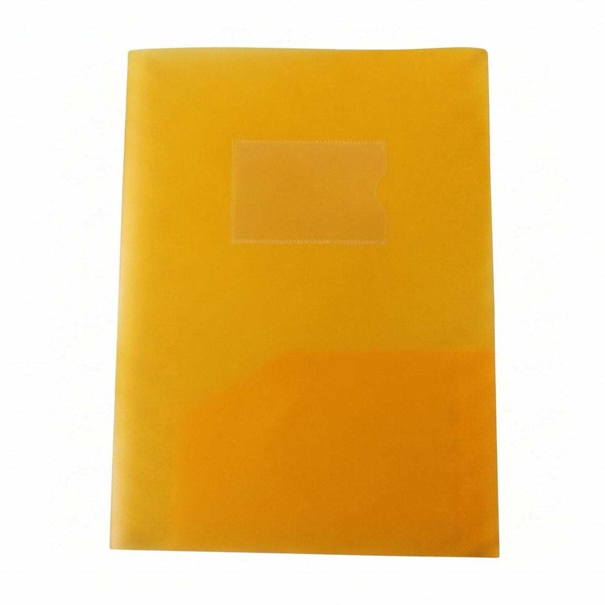 A4 plastic folder with business card slots and transparent cover for professional use