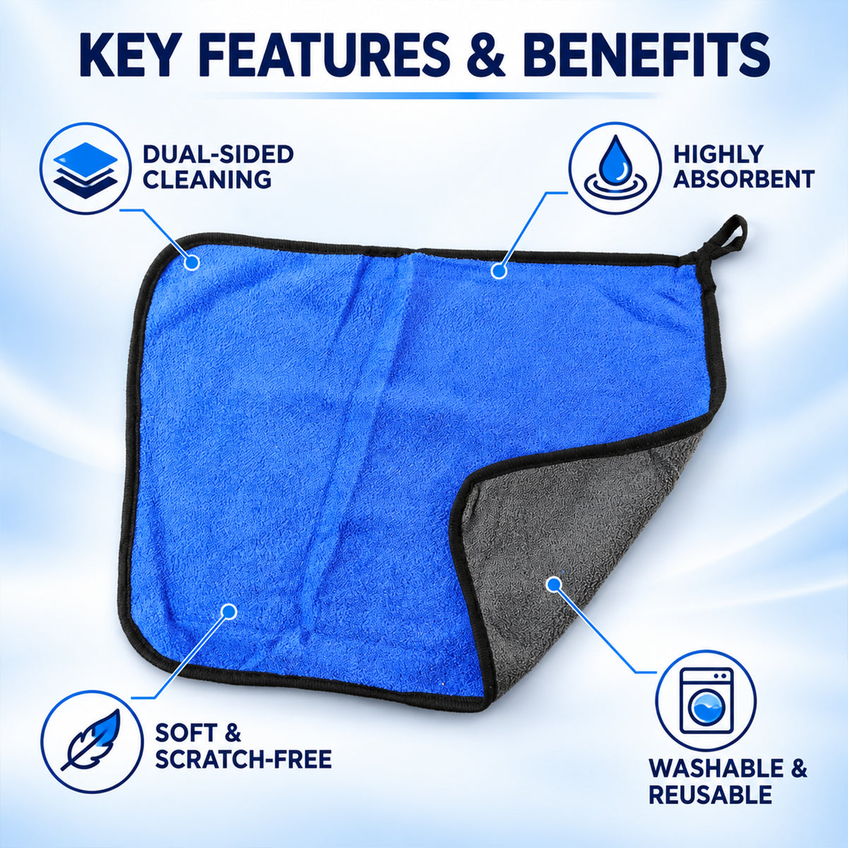 Multipurpose absorbent cleaning cloth image 7